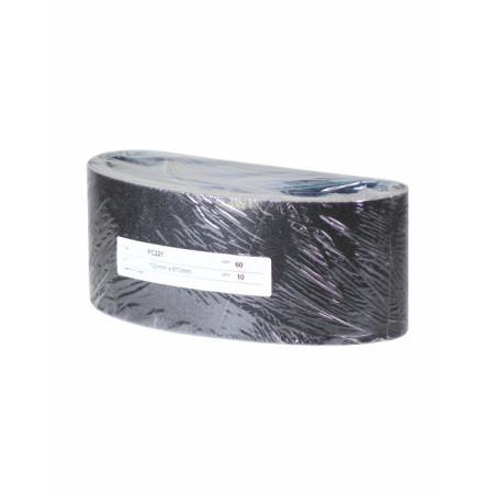 BANDE ABRASIVE TOILE CARBURE DE SILICIUM PC221 100X610 - Finitech