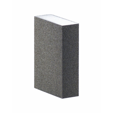 EPONGE EPAISSE GRISE 4 FACES 98X69X26 OXYDE ALUMINIUM - Finitech