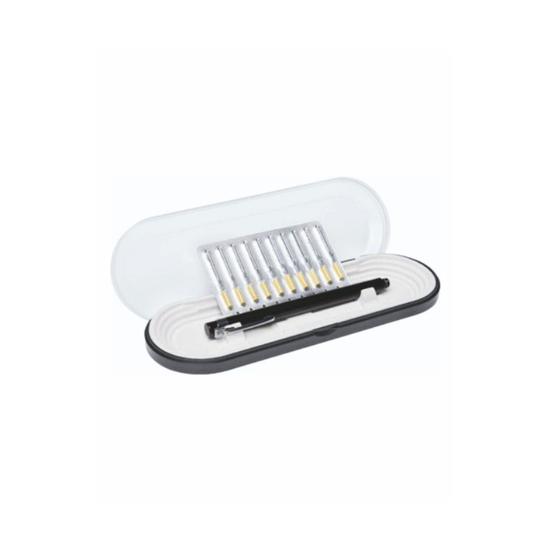 SET AIGUILLES ANTI POUSSIERES (STYLO+10 AIGUILLES) - Finitech