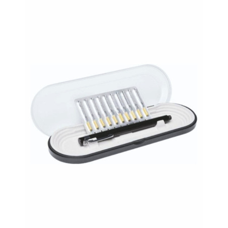 SET AIGUILLES ANTI POUSSIERES (STYLO+10 AIGUILLES) - Finitech