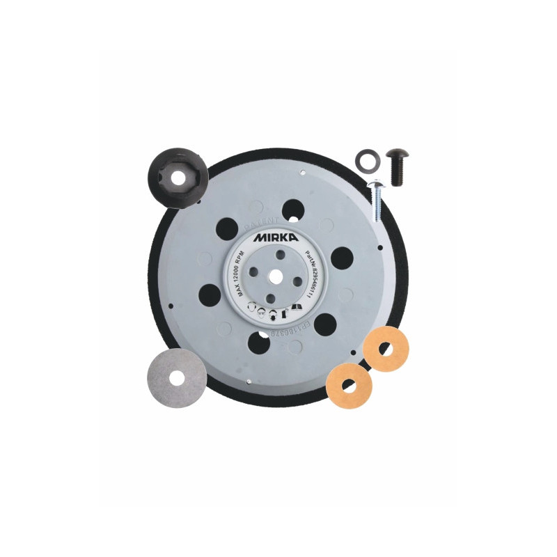 PLATEAU PONCEUSE MIRKA UNIPAD  D.150 AA 61T 5/16+M8 - Finitech
