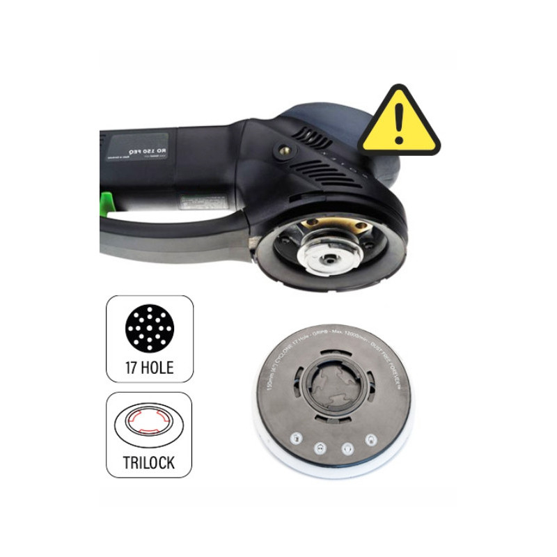PLATEAU PONCEUSE FLEXIPADS D.150 AA 17T FASTFIX RIGIDE - Finitech