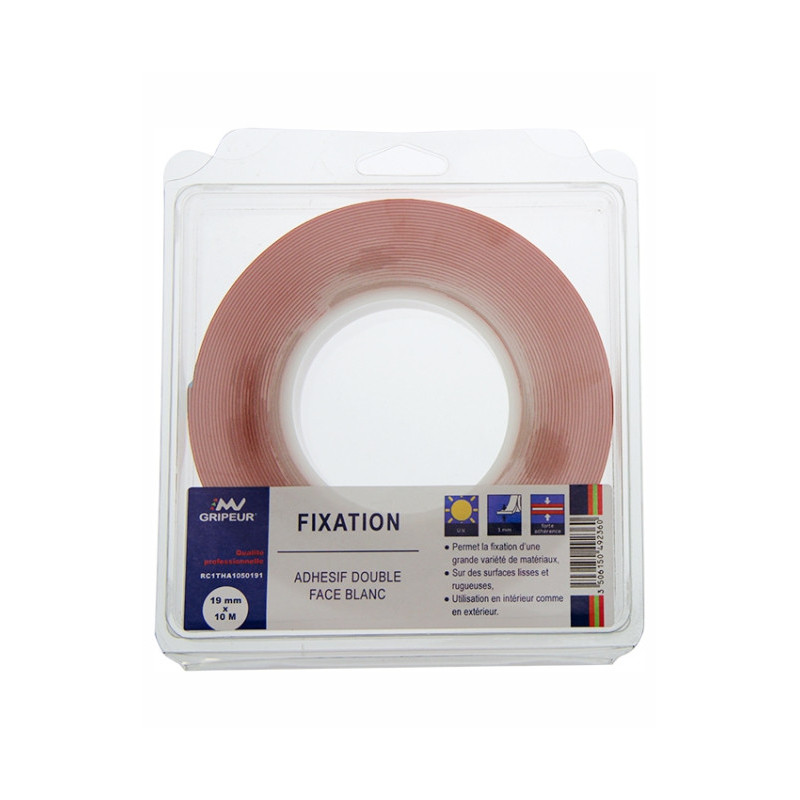 ROULEAU ADHESIF DOUBLE FACE EXTRA-FORT - Finitech