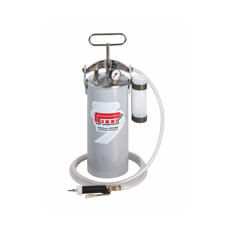 ENSEMBLE POT SOUS PRESSION ACIER PIZZI 8KG COLLE VINYLIQUE - Finitech