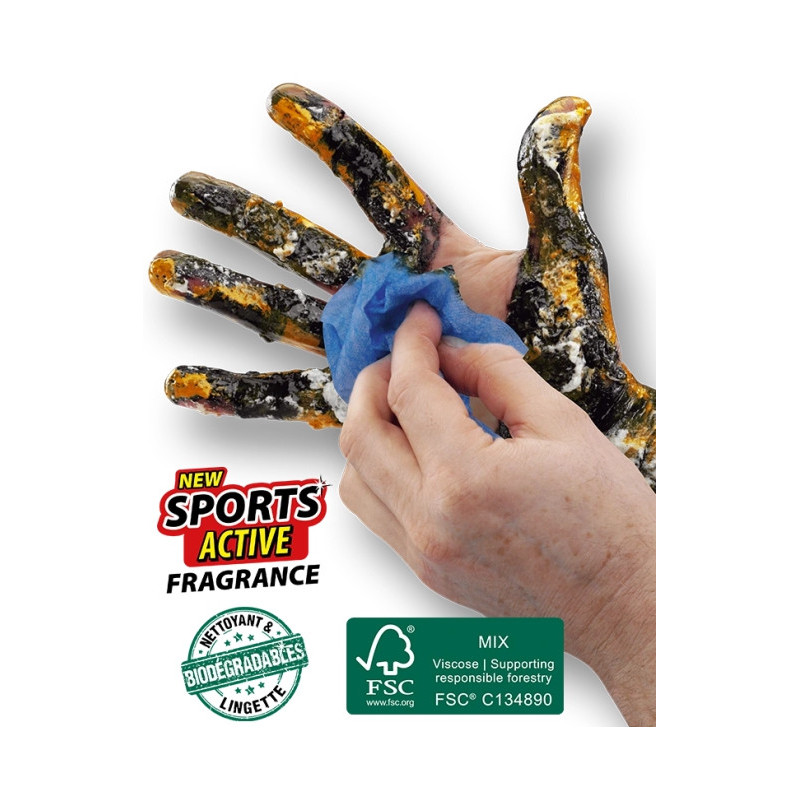 LINGETTES NETTOYANTES BIG WIPES BW2420 23X28CM - Finitech