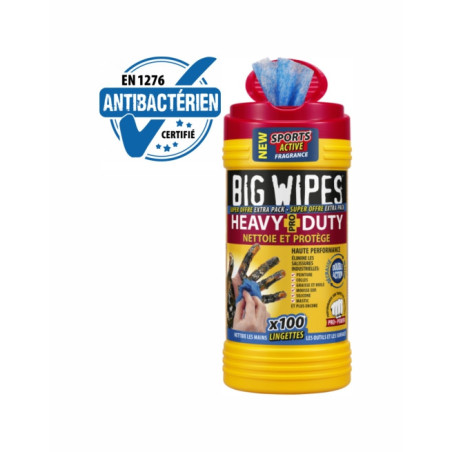 LINGETTES NETTOYANTES BIG WIPES BW2420 23X28CM - Finitech