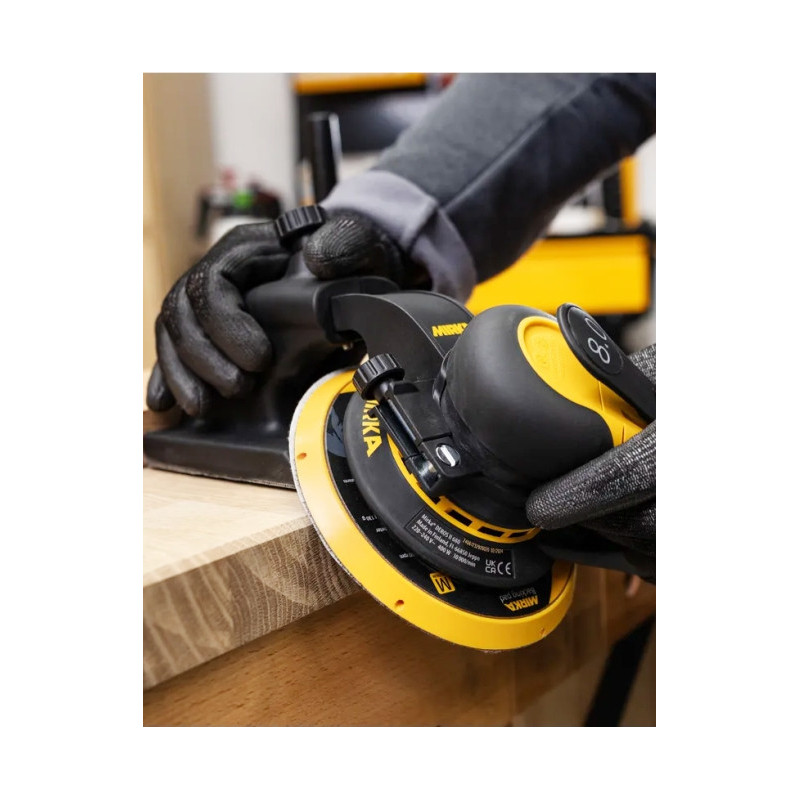 Guide de ponçage des chants Mirka Ø125 Ø150 | Angle réglable 45° à 90°