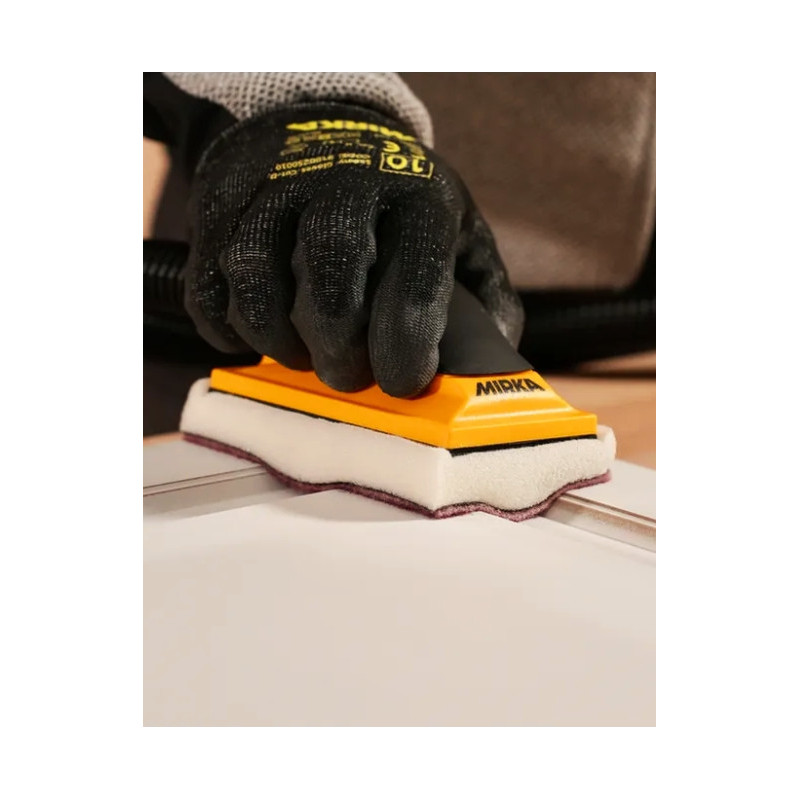 Interface mousse moulures Mirka 81x133 mm | Ponçage surfaces courbes