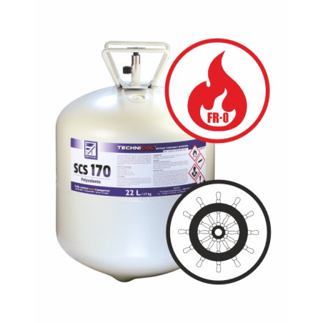 BONBONNE SCS 170 COLLE CONTACT LACET TRANSPARENT - Finitech