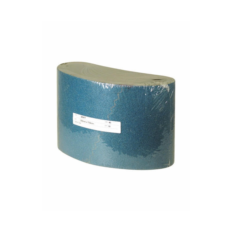 BANDE ABRASIVE DEERFOS TOILE ZIRCONIUM XZ677 200X750 - Finitech