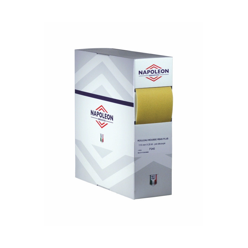 ROULEAU PAPIER SUR MOUSSE GD-FLEX/RSAS LARG.115X25ML - Finitech