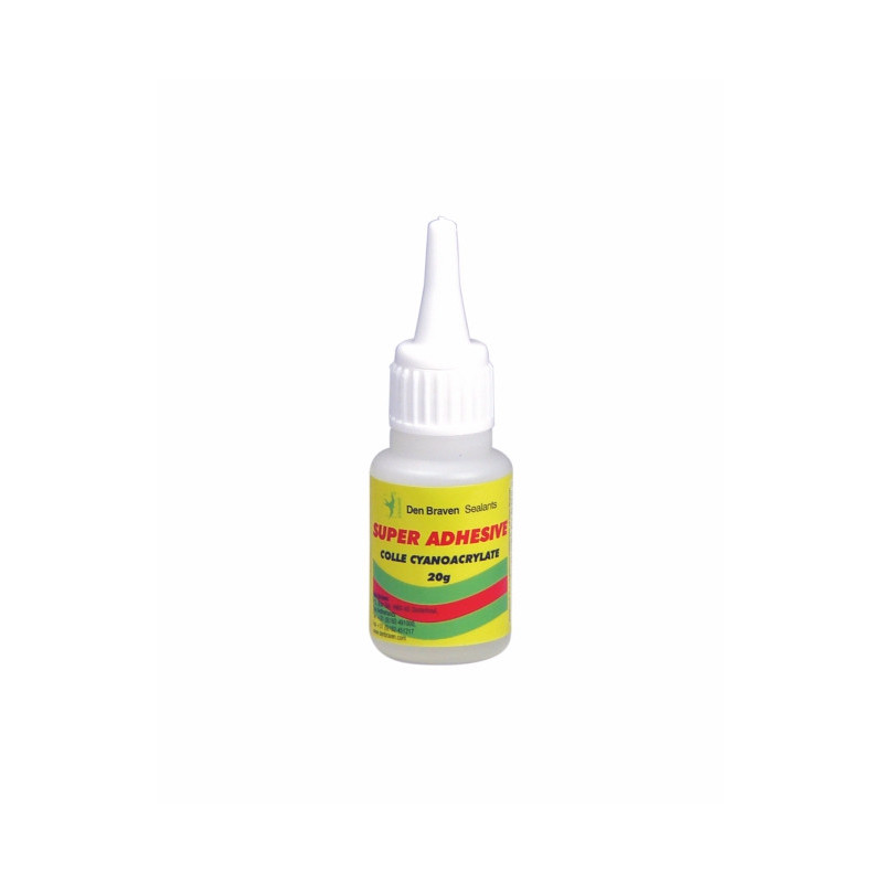 COLLE CYANOACRYLATE LIQUIDE SUPER ADHESIVE DEN BRAVEN - Finitech