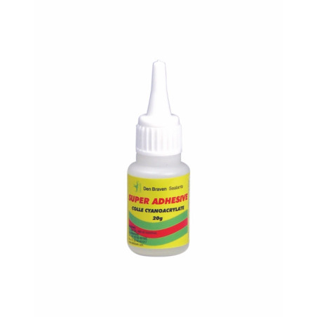 COLLE CYANOACRYLATE LIQUIDE SUPER ADHESIVE DEN BRAVEN - Finitech