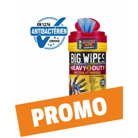 LINGETTES NETTOYANTES BIG WIPES BW2420 23X28CM - Finitech
